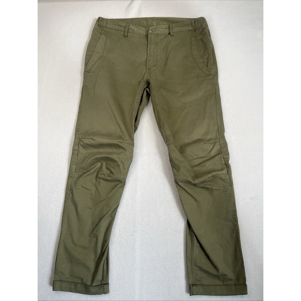 Maharishi Olive Green Cotton Army Chino Pants Mens Large 32x28 Straight Leg